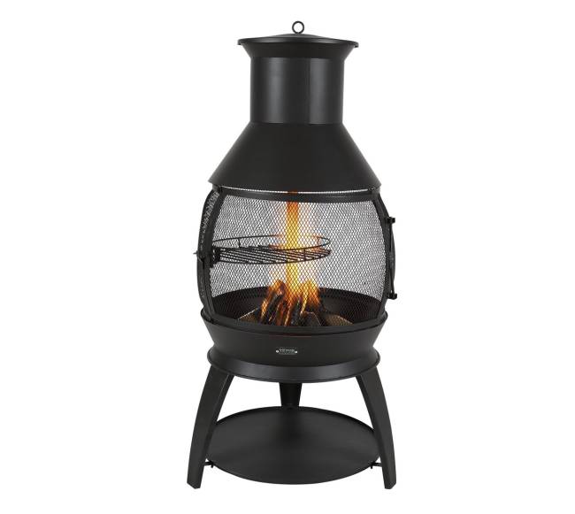 56 cm lauko kaminas su kepsnine0