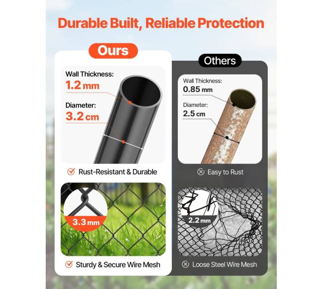 Grandinėlių tvoros varteliai 2.2-6 m x 1.8 m, be stulpų1