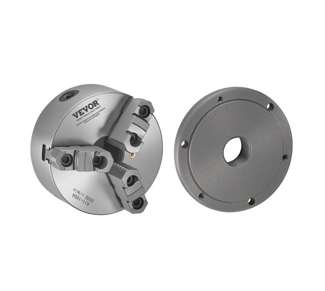 160 mm 3-žandikaulės tekino staklių griebtuvas0