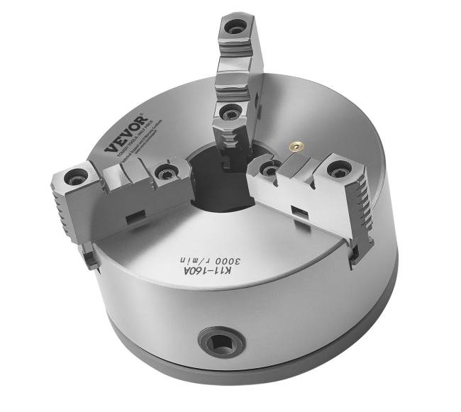 160 mm 3-žandikaulės tekino staklių griebtuvas10