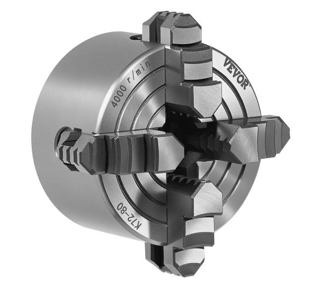 80 mm keturių žandų savicentrė tekinimo griebtuvas0