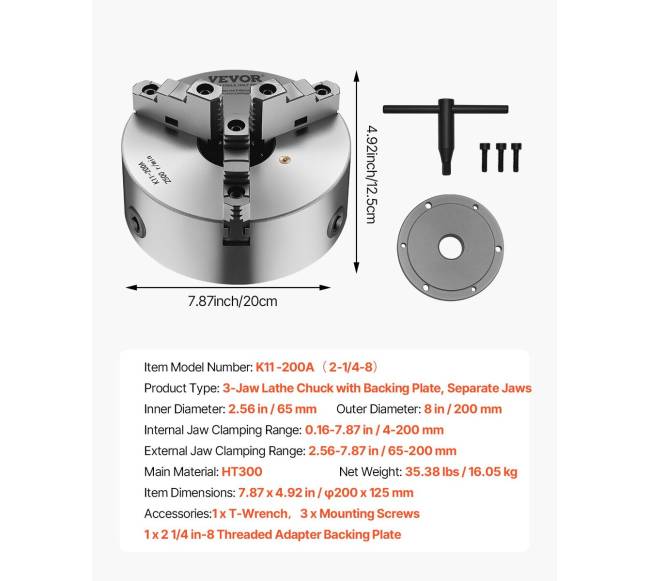 Pats centrojantis 3 žandikaulių tekinimo griebtuvas6