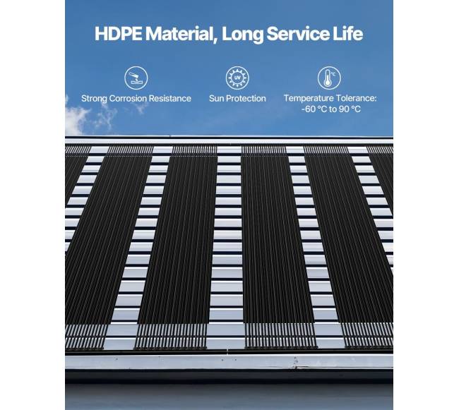 Saulės baseino šildytuvas, 4 x 3 m su 4 plokštėmis1