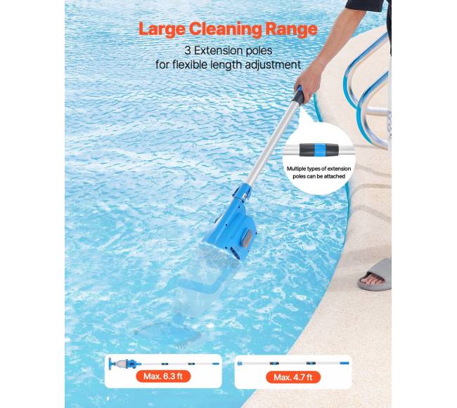 Baseino dulkių siurblys 100 Lmin, įkraunamas4