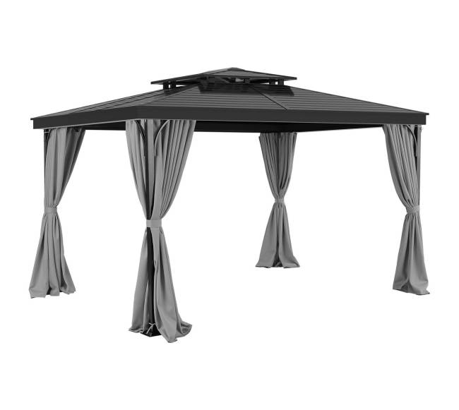 Paviljono privatumo užuolaidos pilkos10