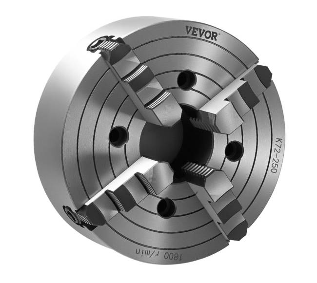 250 mm 4-žandikaulių savaime centruojantis tekinimo staklių griebtuvas8