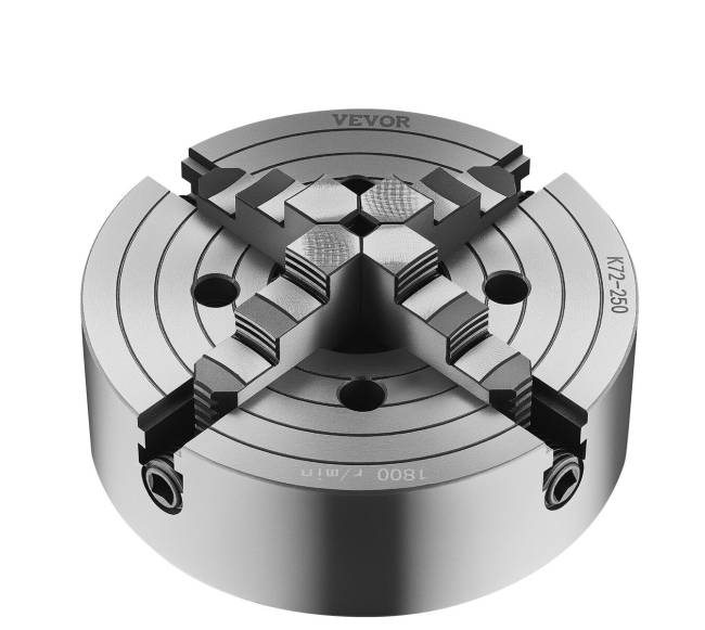 250 mm 4-žandikaulių savaime centruojantis tekinimo staklių griebtuvas9