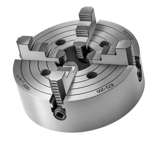 250 mm 4-žandikaulių savaime centruojantis tekinimo staklių griebtuvas10