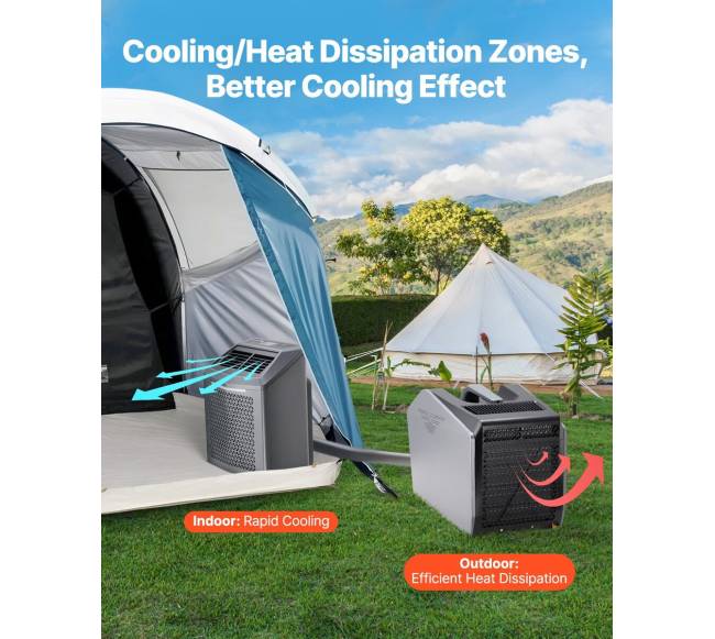Nešiojamas oro kondicionierius 5000 BTU stovyklavimui2