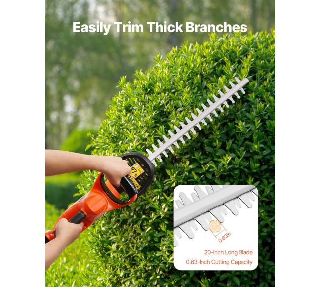 Belaidė elektrinė gyvatvorių žoliapjovė 20V1