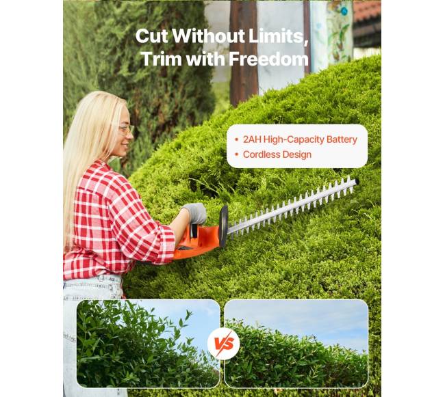 Belaidė elektrinė gyvatvorių žoliapjovė 20V5