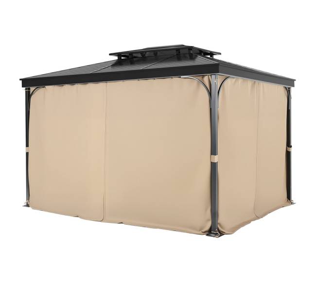Paviljono privatumo užuolaida 281 x 341 x 214 cm khaki9
