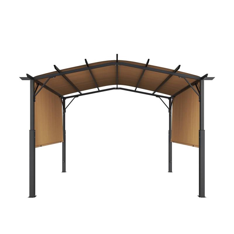 10x10 ft lauko pergola su stogu0
