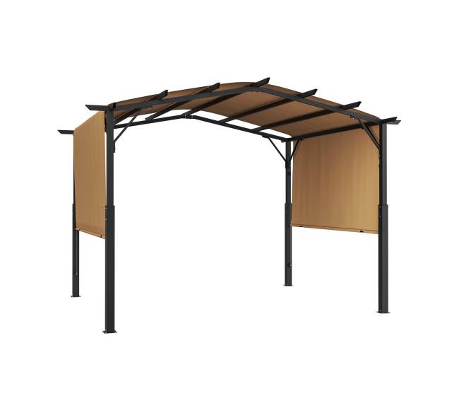 10x10 ft lauko pergola su stogu8
