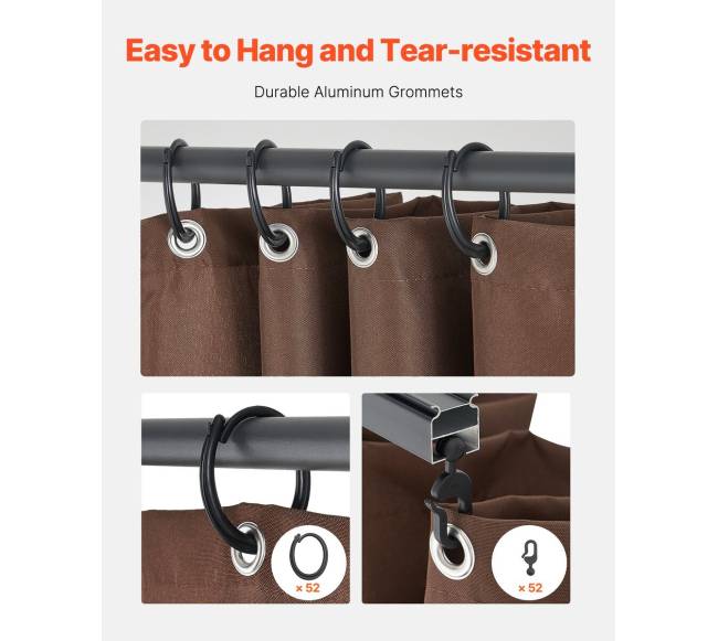 Privatumo užuolaidos 12 x 10 x 7 pavėsinei4