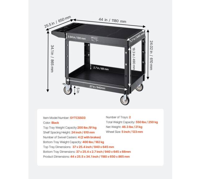 2 lentynų vežimėlis su ratukais6