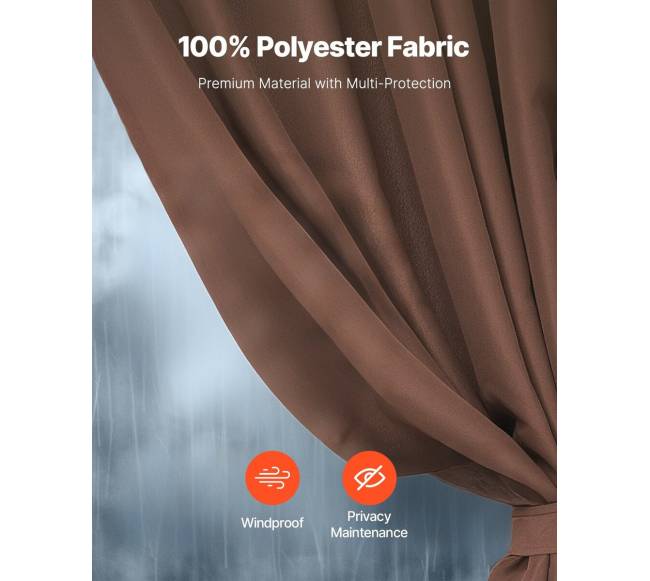 Privatumo užuolaidos pavėsinei 344 x 344 cm2