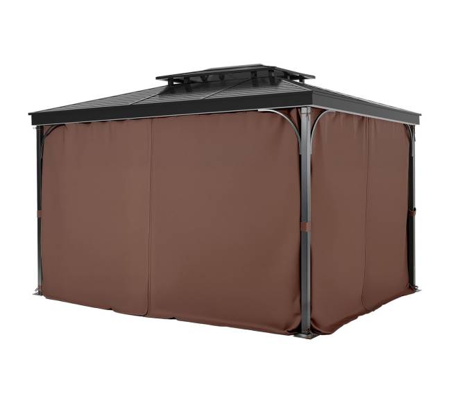 Privatumo užuolaidos pavėsinei 344 x 344 cm9