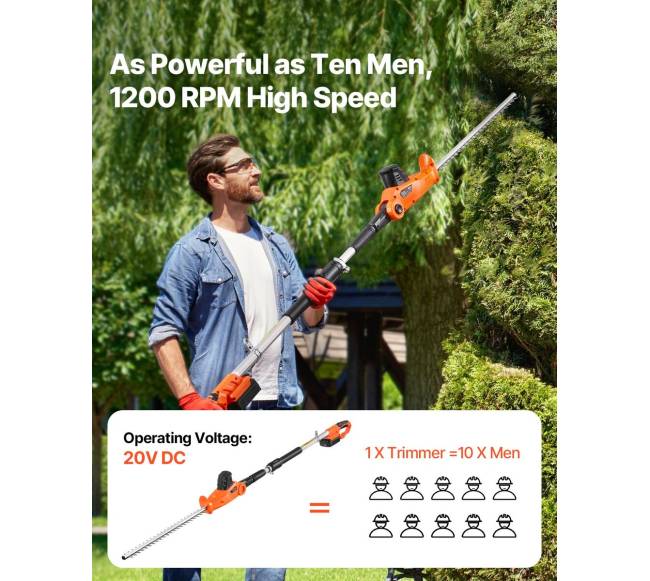 Išplečiamos belaidės gyvatvorių žirklės2