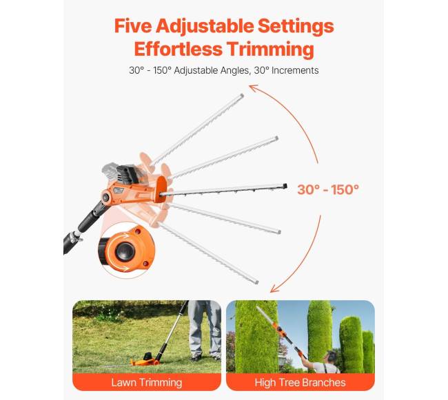 Išplečiamos belaidės gyvatvorių žirklės3