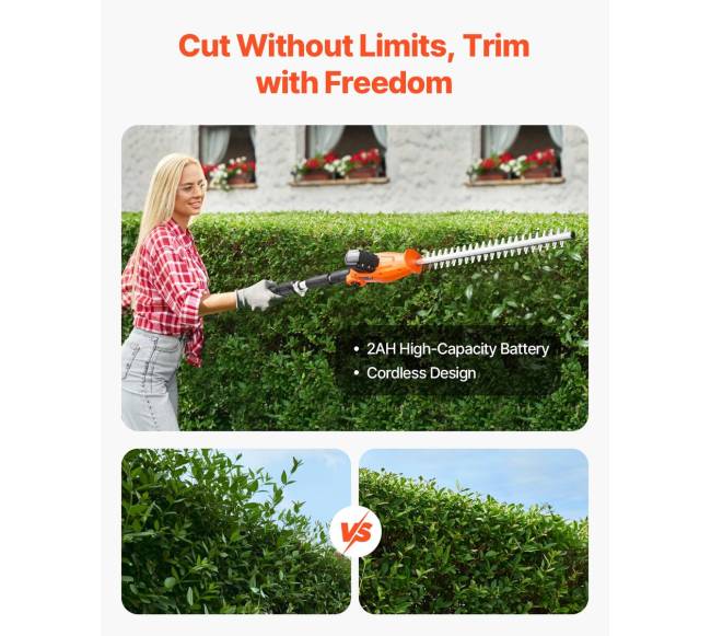 Išplečiamos belaidės gyvatvorių žirklės5