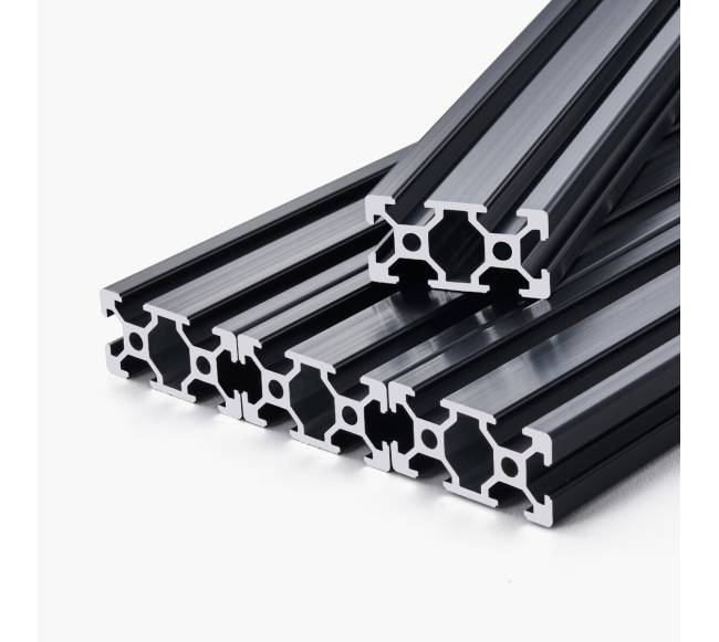 4 vnt. 1000 mm T formos 2040 aliuminio bėgis0