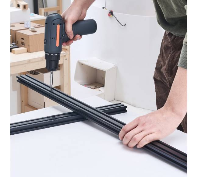 4 vnt. 1000 mm T formos 2040 aliuminio bėgis7