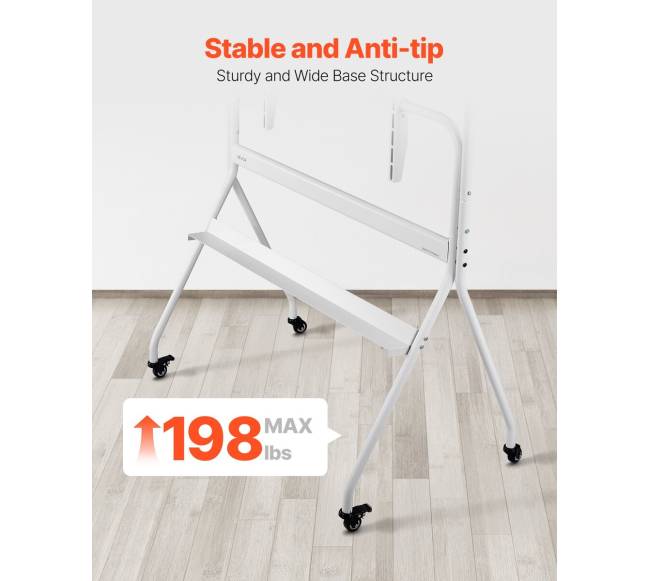 Mobilus televizoriaus stovas su ratukais, 35-100 col.3