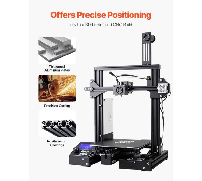 5 vnt. 1000 mm T Slot 2040 anodizuotas aliuminis profilis4