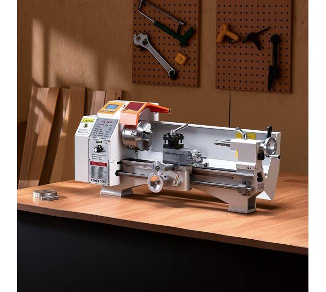 Metalo tekinimo staklės 22 x 45 cm, automatinis padavimas7