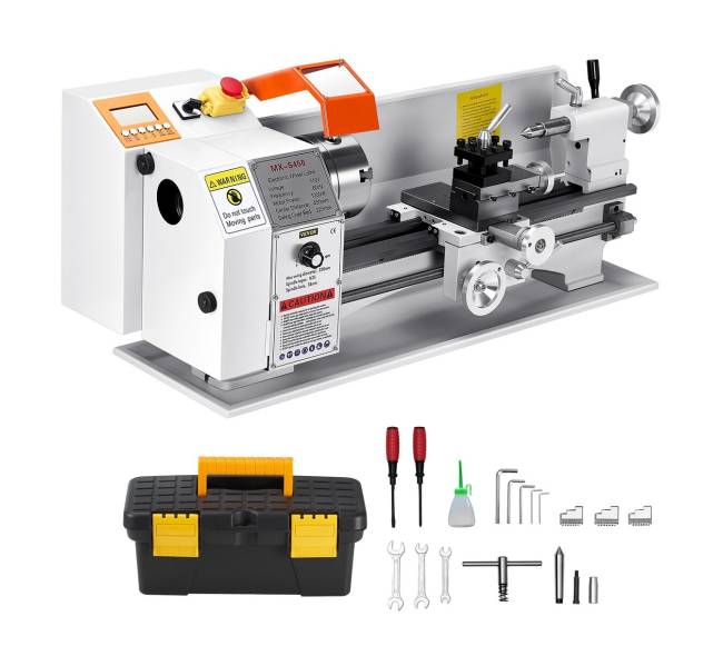 Metalo tekinimo staklės 22 x 45 cm, automatinis padavimas8
