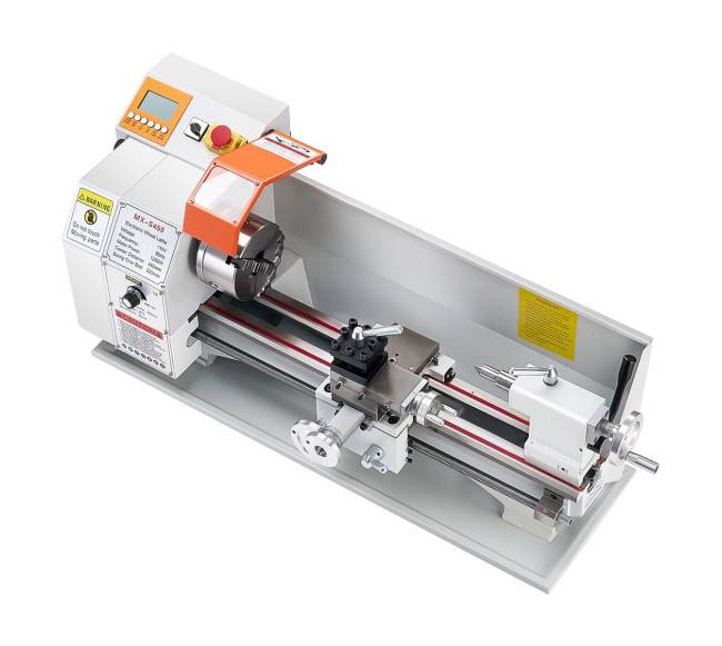 Metalo tekinimo staklės 22 x 45 cm, automatinis padavimas10