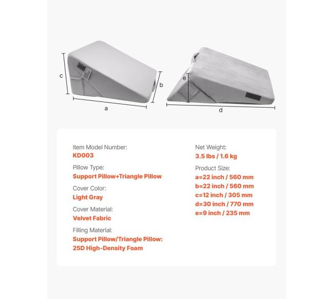 Ortopedine pagalvė kūgio formos reguliuojama plaunama6