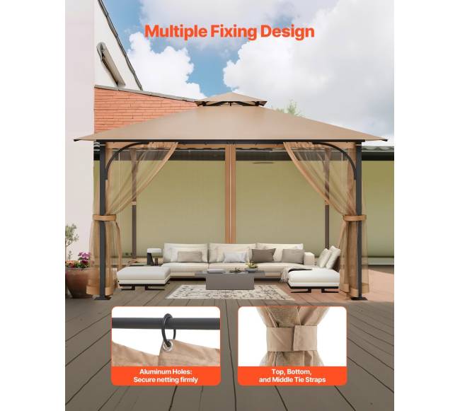 Pakeitimo pavėsinės tinklelis 10x10x7 ft2