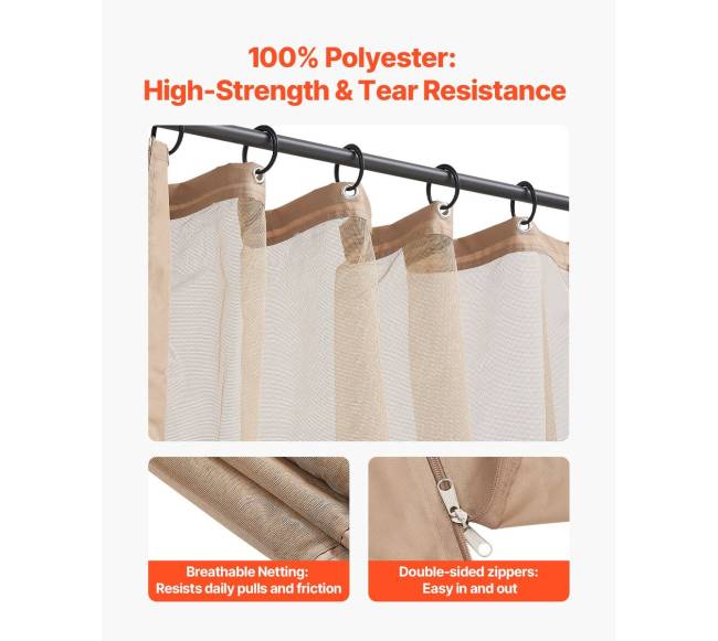 Pakeitimo pavėsinės tinklelis 10x10x7 ft3