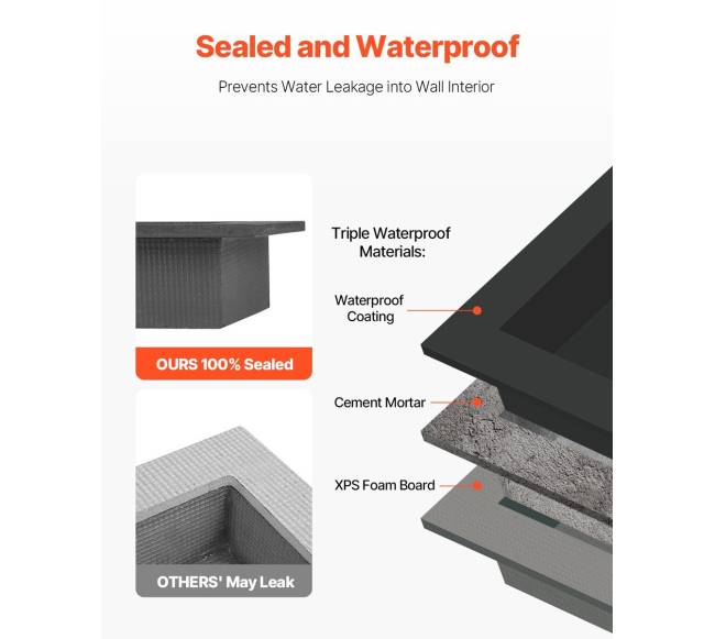 Dušo niša 40.6 x 50.8 x 10.2 cm sieninis lentynėlė1