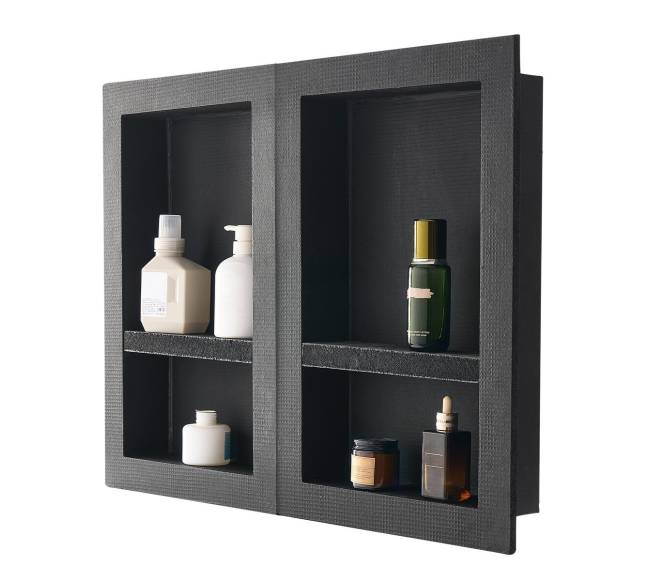 Vonios į sieną įleidžiamas dušo niša 40.6x61 cm8