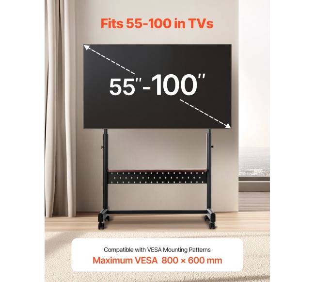 Mobilus vežimėlis televizoriui 55-100 colių1