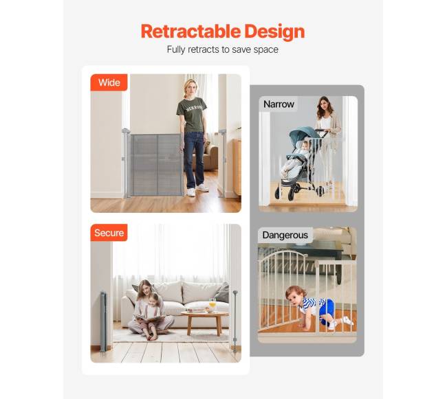 Ištraukiama apsauginė varteliai vaikams ir augintiniams5