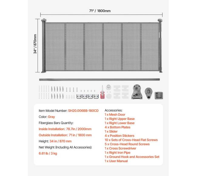Ištraukiama apsauginė varteliai vaikams ir augintiniams6