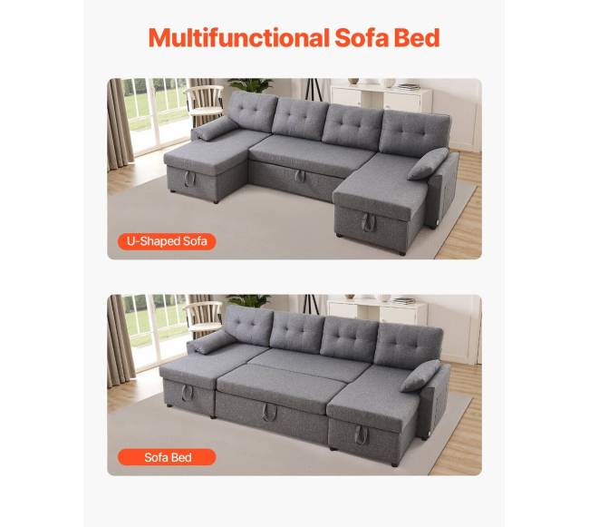 U formos 6 vietų miegamoji sofa pilka2