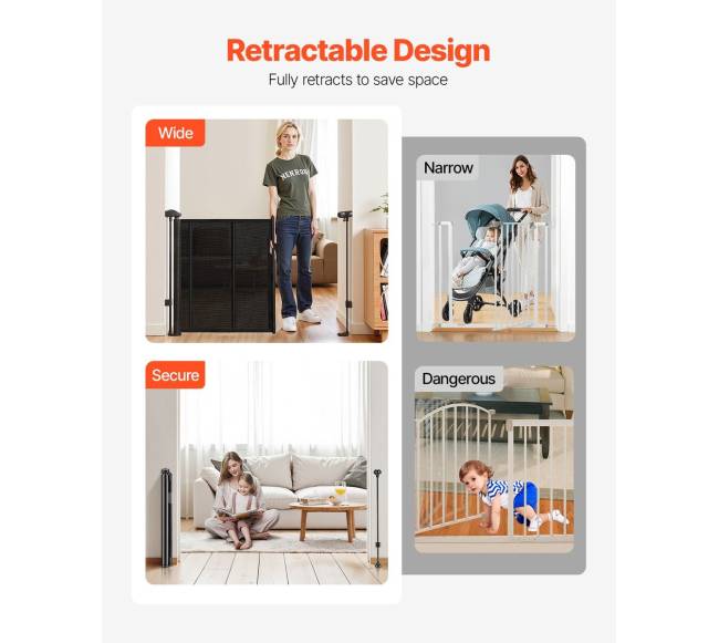 Ištraukiamas apsauginis vartelis vaikams ir gyvūnams5