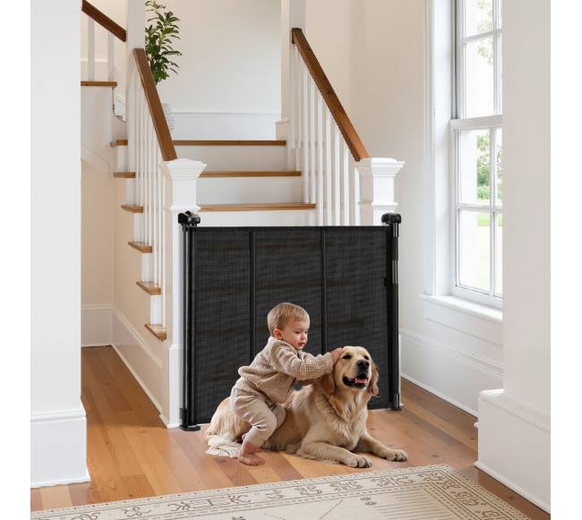 Ištraukiamas apsauginis vartelis vaikams ir gyvūnams7