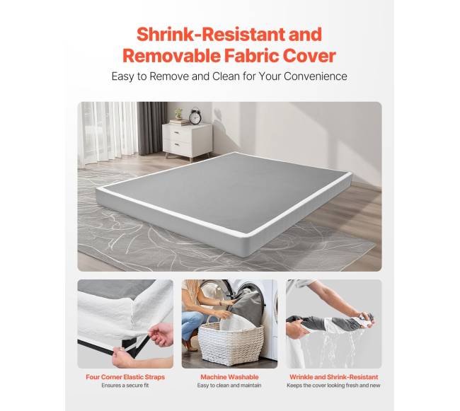 Dvigulė lovos rėmas su dėže ir audiniu3