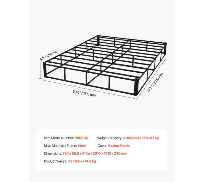 karalienės dydžio lovos pagrindas su audiniu6