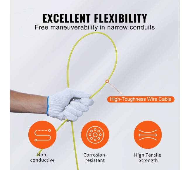 Žvejo juosta kabelių traukimas 60 m2