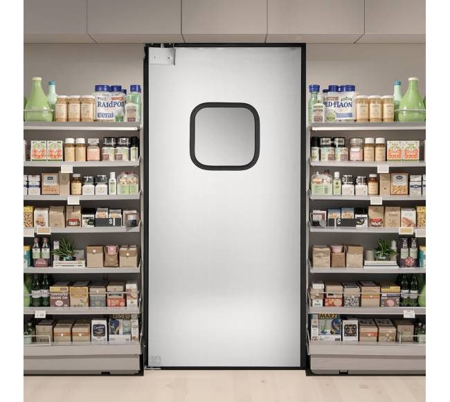 Nerūdijančio plieno eismo siūbavimo durys viengubas skydas7