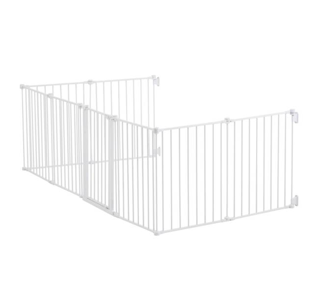 Baltos spalvos 8 dalių sulankstomi varteliai0