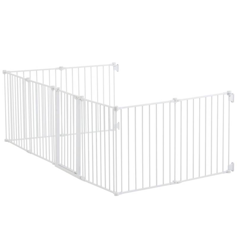 Baltos spalvos 8 dalių sulankstomi varteliai0