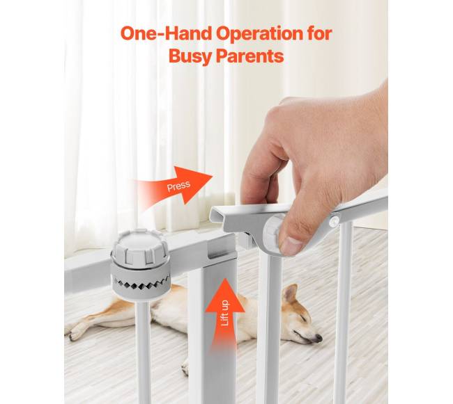 Baltos spalvos 8 dalių sulankstomi varteliai3